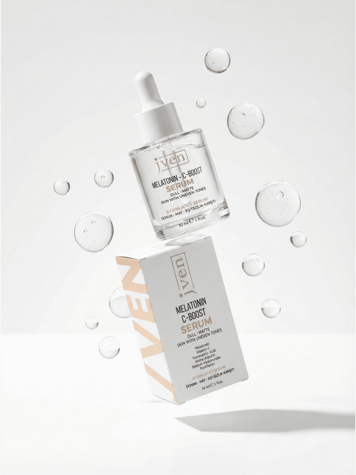 Melatonin C - Boost Serum - Aydınlık Görünüm Melatonin Cilt Serumu – dermokozmetik cilt bakım ürünü fotoğrafı