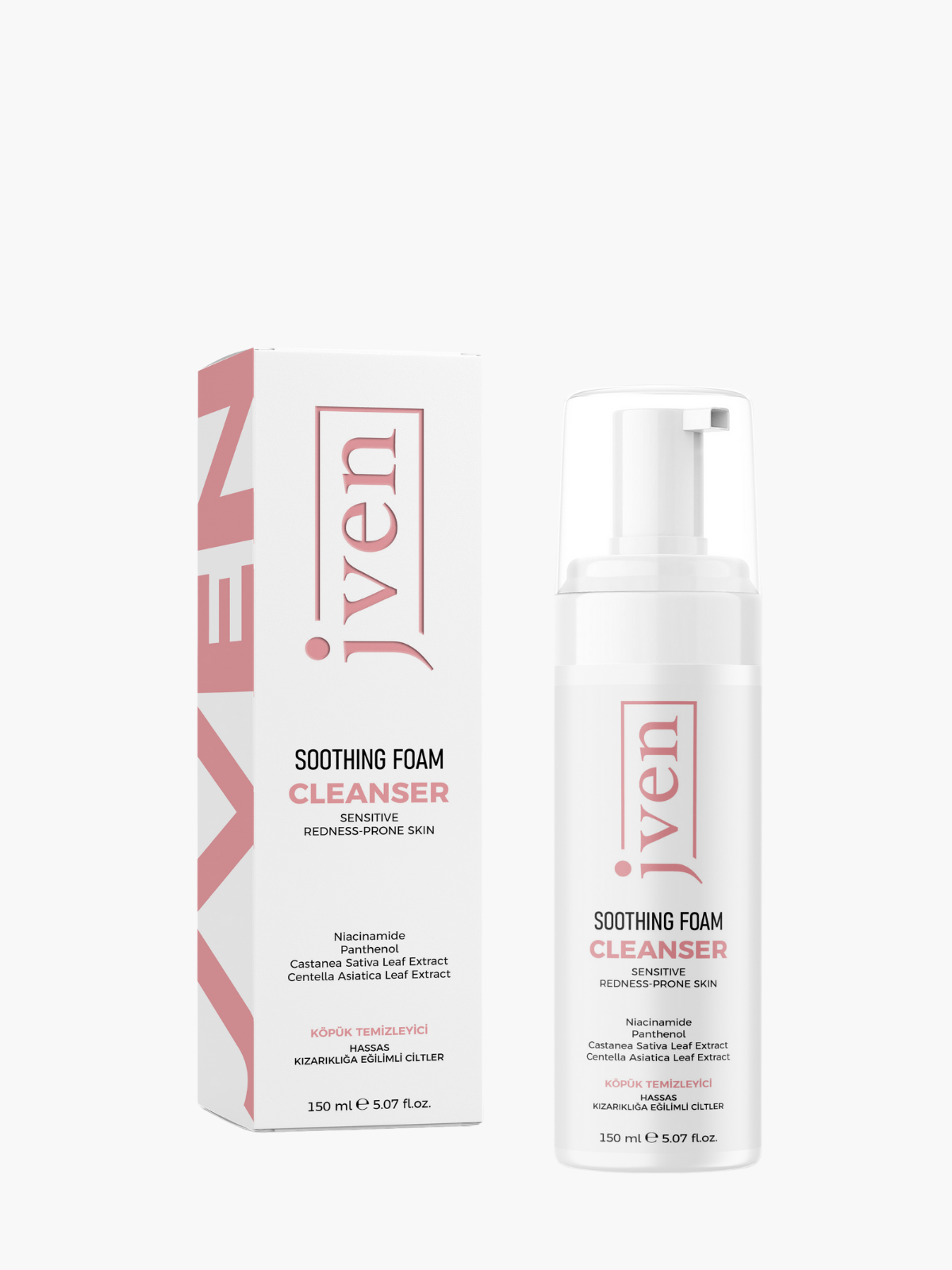 JVEN Soothing Foam Cleanser - Hassas Cilt Köpük Temizleyici – Jven