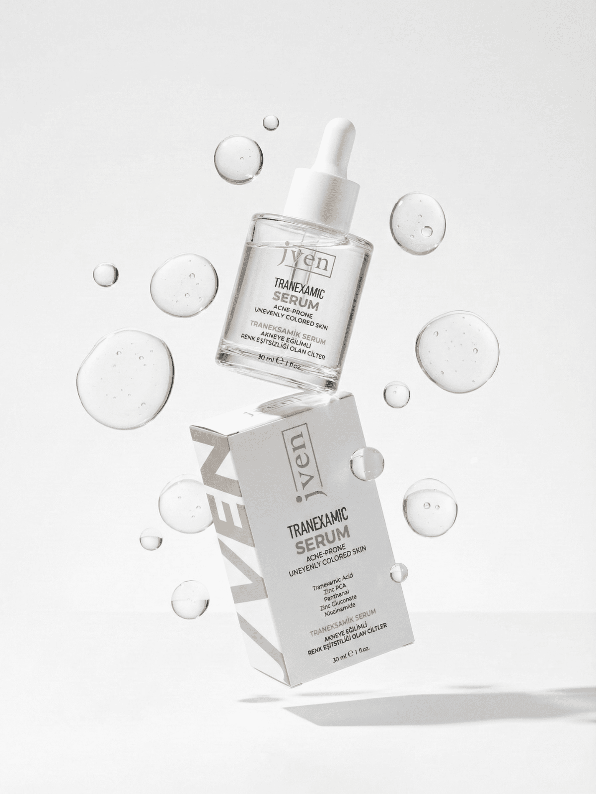 Tranexamic Serum – Tranexamik Acid Ton Eşitleyici Serum – dermokozmetik cilt bakım ürünü fotoğrafı