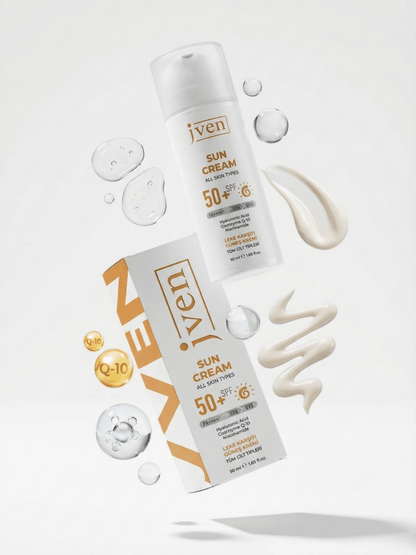 50+ SPF Sun Cream - Leke Karşıtı Güneş Kremi – dermokozmetik cilt bakım ürünü fotoğrafı