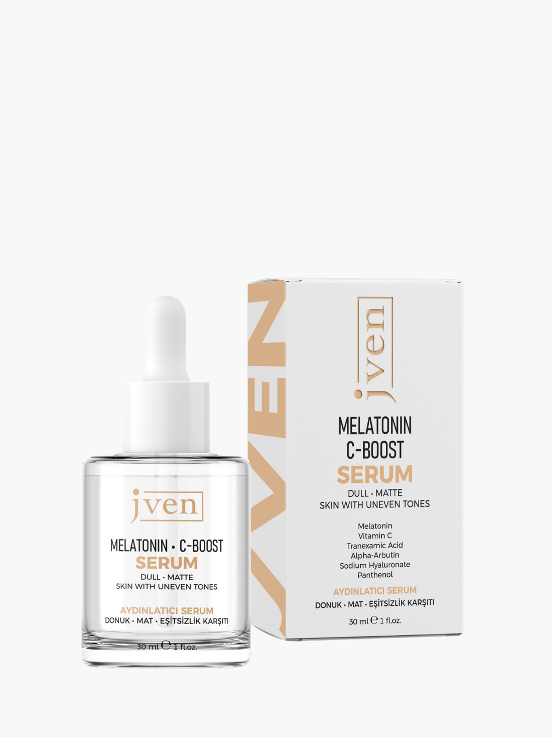 Melatonin C - Boost Serum - Aydınlık Görünüm Melatonin Cilt Serumu – dermokozmetik cilt bakım ürünü fotoğrafı