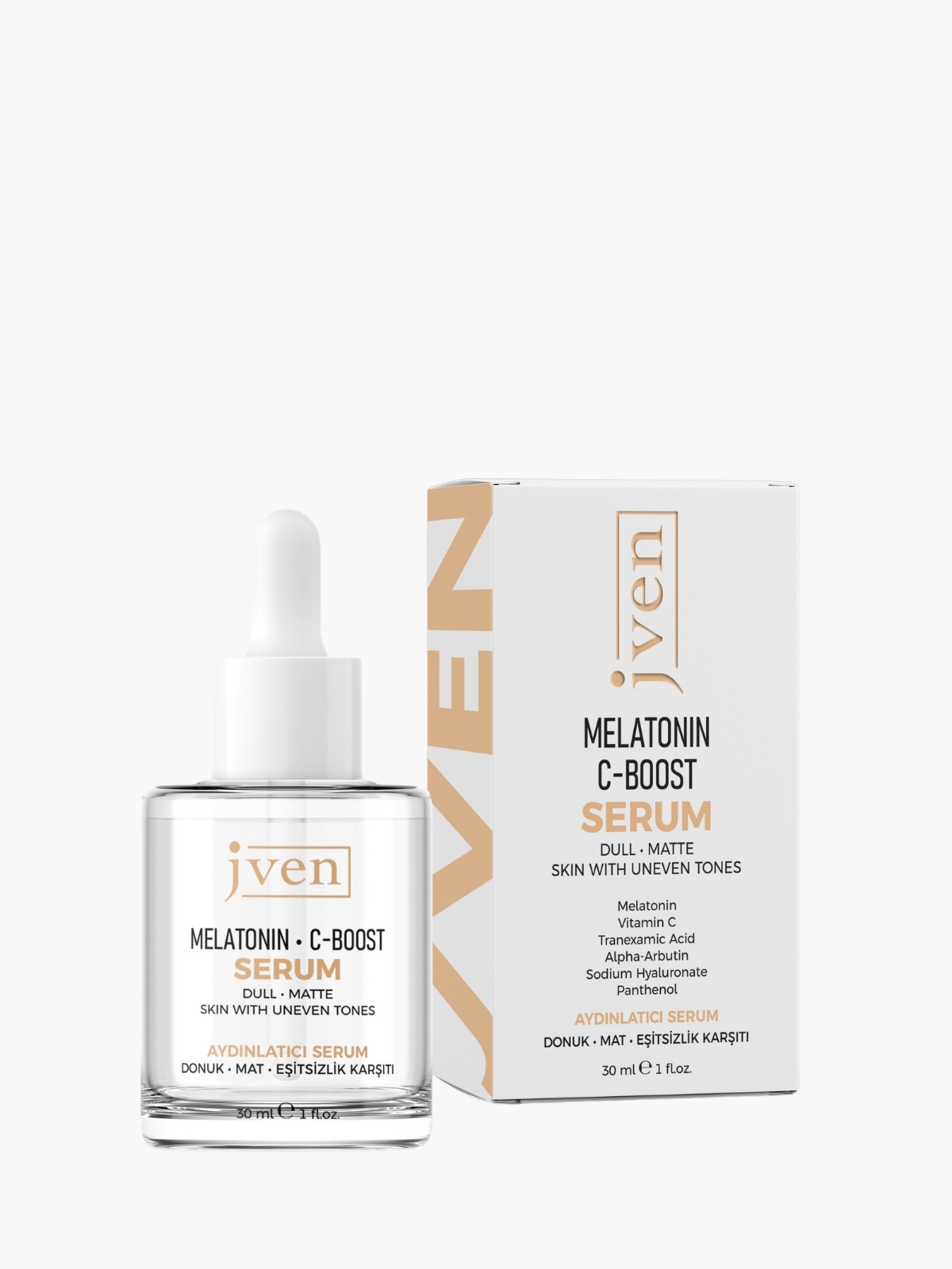 Melatonin C - Boost Serum - Aydınlık Görünüm Melatonin Cilt Serumu – dermokozmetik cilt bakım ürünü fotoğrafı